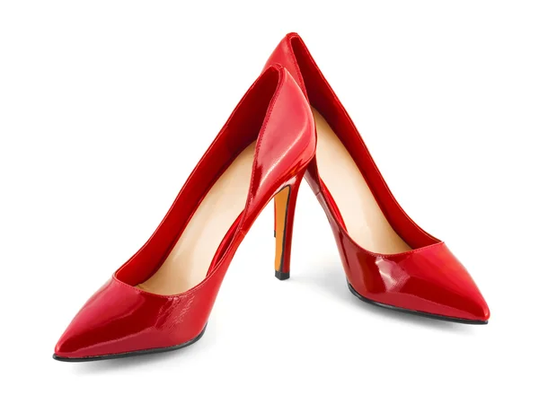 Scarpe rosse isolate su sfondo bianco — Foto Stock