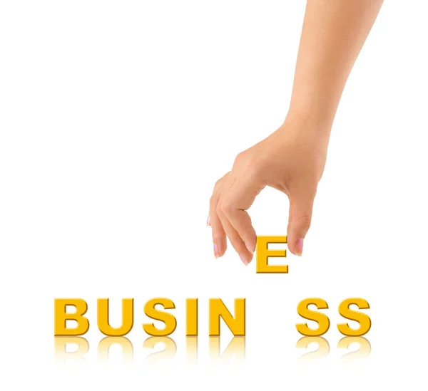 Hand and word Business — Stock Photo, Image