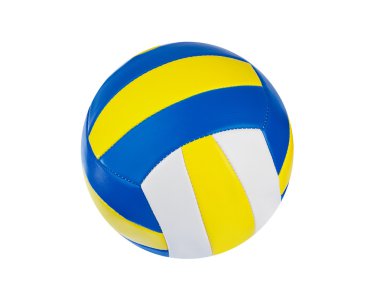Beyaz bir arka plan üzerinde izole voleybol topu