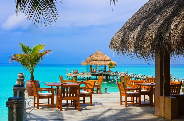 Caffè sulla spiaggia — Foto Stock