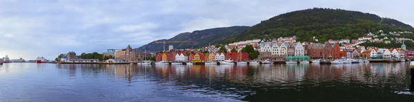 Bergen Noorwegen panorama — Stockfoto