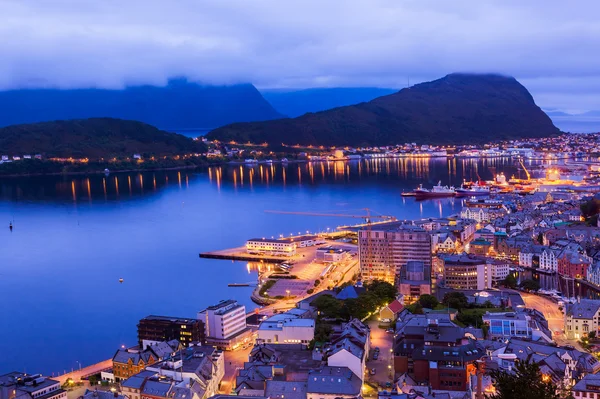 Cityscape alesund - Norveç — Stok fotoğraf