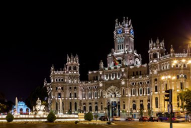Madrid İspanya, gece
