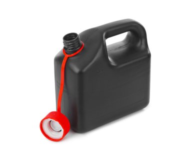 Beyaz arkaplanda izole edilmiş plastik bidon