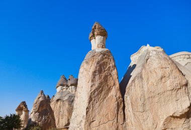 kaya oluşumları Kapadokya Türkiye'de