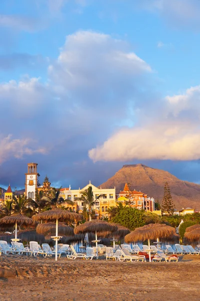 Beach Las Americas Tenerife-sziget - Kanári — Stock Fotó