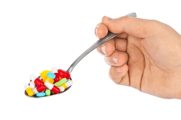 Hand with pills — Stock Photo, Image