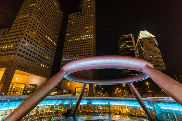 Bohatství fontána v Singapuru — Stock fotografie