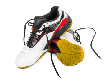 Spor spor ayakkabı beyaz arka plan üzerinde izole