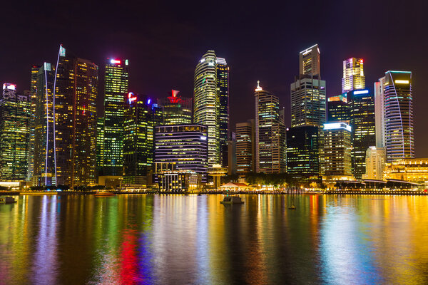 Singapore city skyline - architecture and travel background