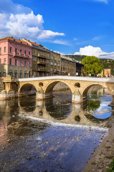 Latijns-brug in Sarajevo - Bosnië en Herzegovina — Stockfoto