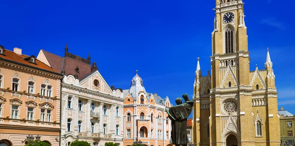 Novi Sad - Sırbistan eski şehirde — Stok fotoğraf