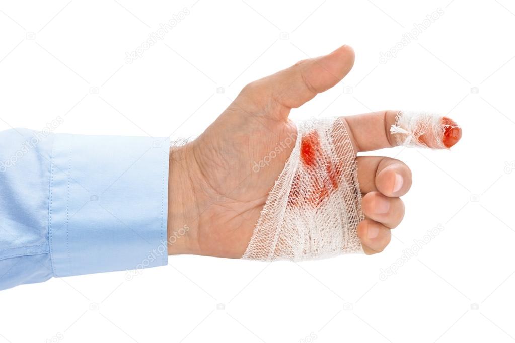 Hand With Blood And Bandage Stock Photo By C Violin Hand With Blood And Bandage Stock Photo By C Violin