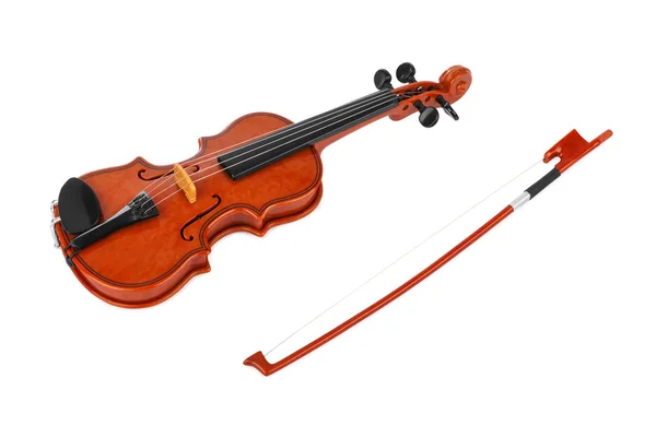 Geige isoliert auf weißem Hintergrund — Stockfoto