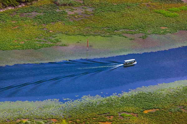 Rijeka Crnojevica River near Skadar Lake - Montenegro — Stock Photo, Image