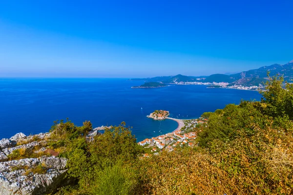 Ostrov Sveti Stefan - Černá Hora — Stock fotografie