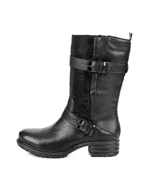 Black woman boot — Stock Photo, Image