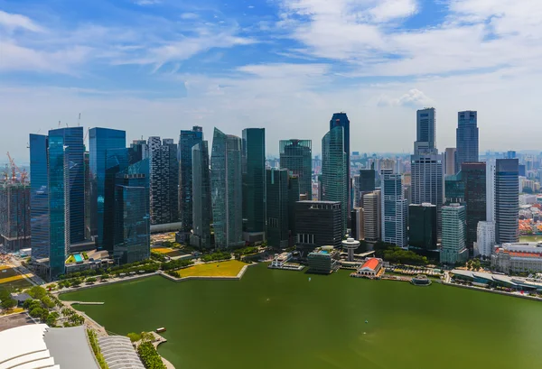 싱가포르 도시의 스카이라인 — 스톡 사진