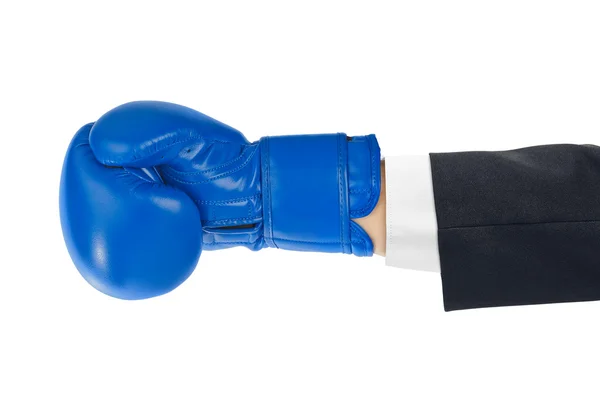 Boxhandschuh isoliert auf weißem Hintergrund — Stockfoto