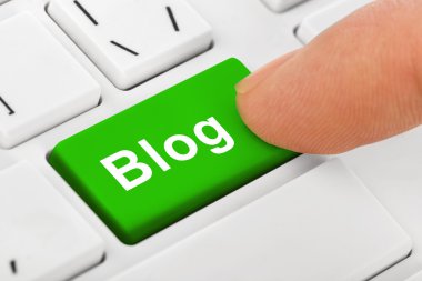 Bilgisayar dizüstü klavye ile Blog anahtar