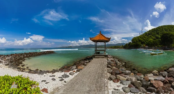 Candidasa Beach - eiland Bali Indonesië — Stockfoto