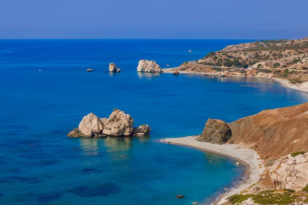 Afrodita Roca Paphos Chipre Naturaleza Fondo — Foto de Stock