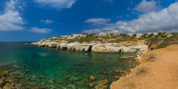 Kustlinje Cypern Resor Bakgrund — Stockfoto