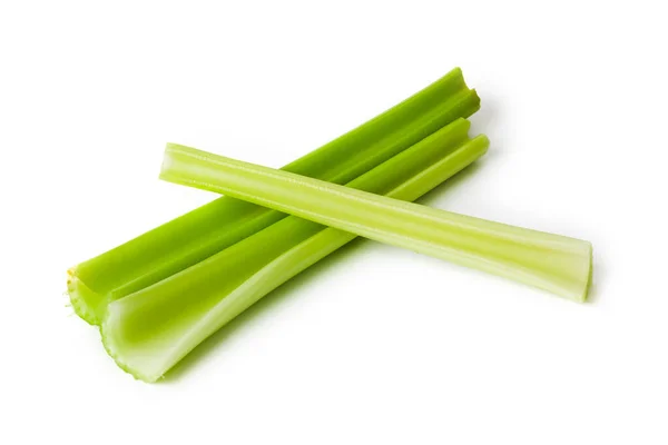 Légumes Frais Bâtonnets Céleri Isolés Sur Fond Blanc — Photo