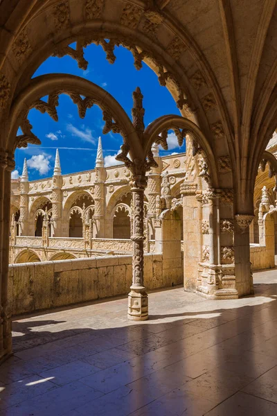 Klasztor Jeronimos Lizbona Portugalia Tło Architektury — Zdjęcie stockowe