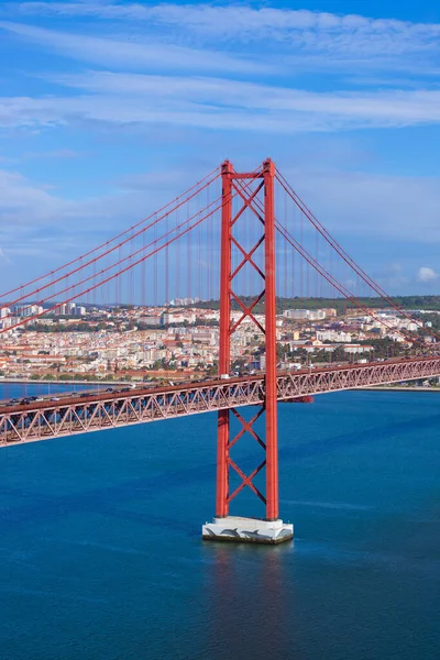 里斯本和4月25日 葡萄牙大桥 建筑背景 — 图库照片