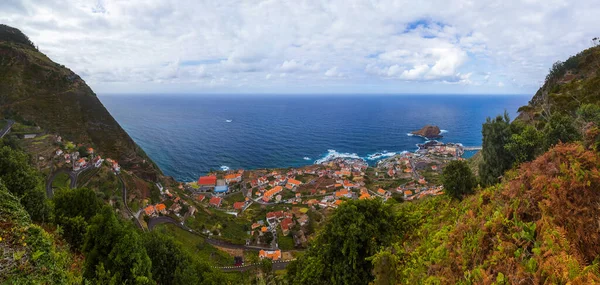 Porto Moniz Madeira Πορτογαλία Ταξιδιωτικό Υπόβαθρο — Φωτογραφία Αρχείου