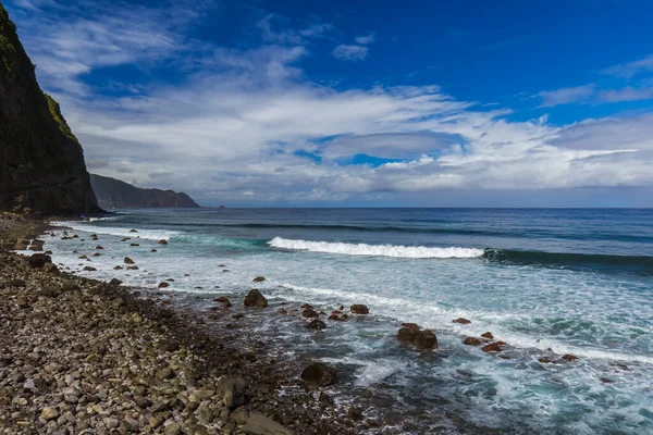 Küste Der Nähe Von Boaventura Auf Madeira Portugal Reisehintergrund — Stockfoto