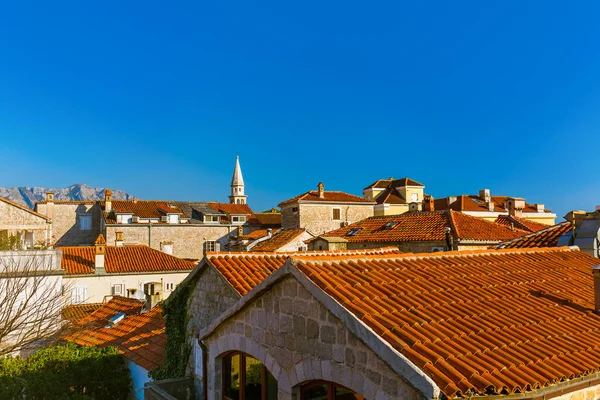 Ciudad Vieja Budva Montenegro Antecedentes Viajes Arquitectura —  Fotos de Stock