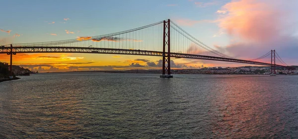 Lisboa Ponte Abril Portugal Arquitectura Fundo — Fotografia de Stock