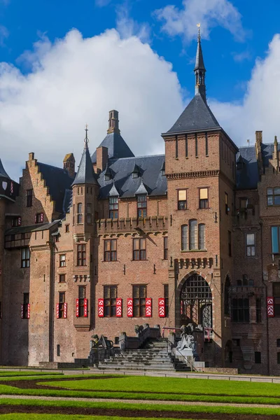 Castello Haar Vicino Utrecht Paesi Bassi Background Architettonico — Foto Stock