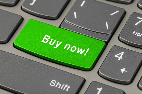 Tastaturbok Med Buy Nøkkel Teknologibakgrunn – stockfoto