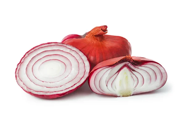 Red Onion Shallot Isolated White Background — Stock Photo, Image