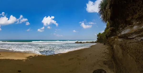 Beach Tanah Lot Temple Bali Indonesia Travel Background — Stock Photo, Image