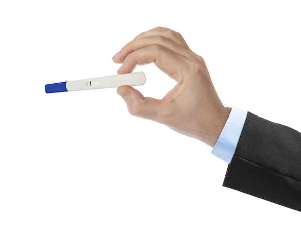 Hand Pregnancy Test Isolated White Background — Stock Photo, Image