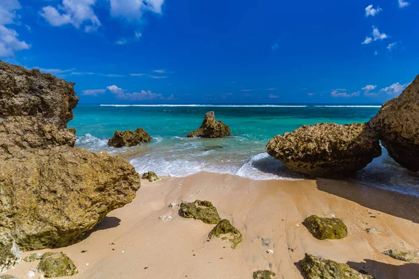 Impossible Beach Bali Indonesia Natuur Vakantie Achtergrond — Stockfoto