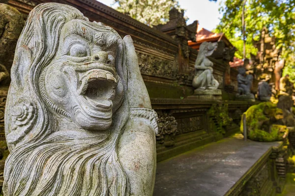 Temple Monkey Forest Bali Island Indonesia Fundo Viagem Arquitetura — Fotografia de Stock