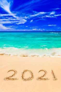 Plajda 2021 numara - konsept tatil geçmişi