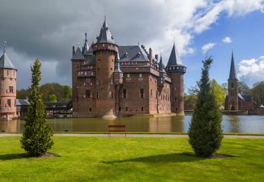 Utrecht yakınlarındaki De Haar kalesi - Hollanda - mimari geçmişi