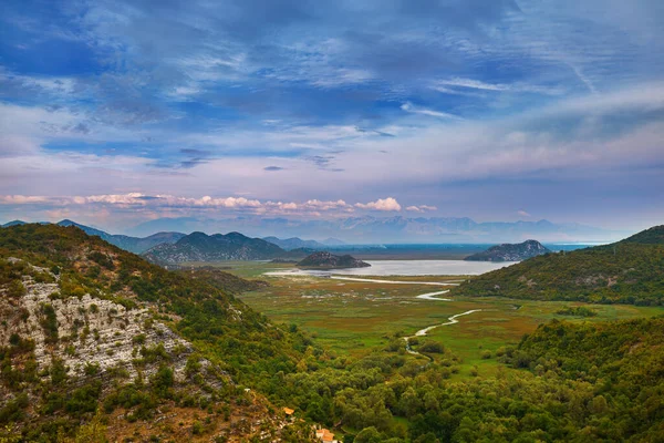 Lago Skadar Montenegro Fundo Natureza — Fotografia de Stock