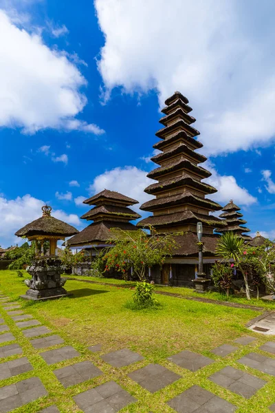 Świątynia Pura Besakih Wyspa Bali Indonezja Podróże Tło Architektury — Zdjęcie stockowe