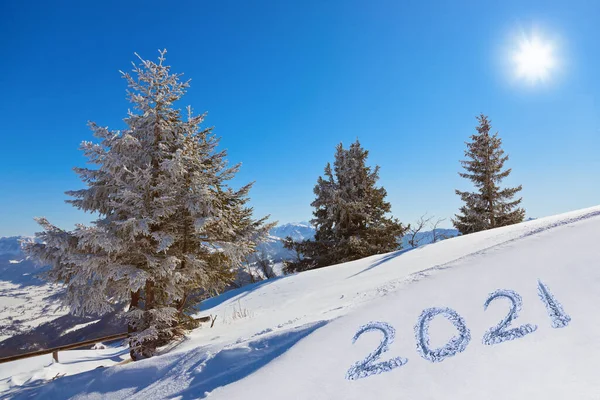 2021 Nieve Las Montañas Gilgen Austria Naturaleza Fondo Deportivo —  Fotos de Stock