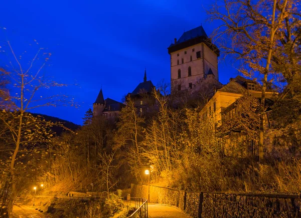Castello Karlstejn Repubblica Ceca Viaggio Architettura Sfondo — Foto Stock