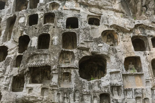 Luoyang Çin Deki Longmen Mağaraları Mimari Seyahat Geçmişi — Stok fotoğraf