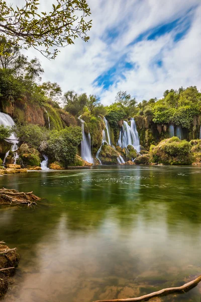 Cachoeira Kravice Bósnia Herzegovina Fundo Viagem Natureza — Fotografia de Stock