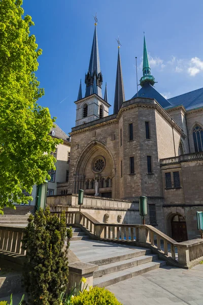 Stadtbild Luxemburgs Architektonischer Hintergrund — Stockfoto